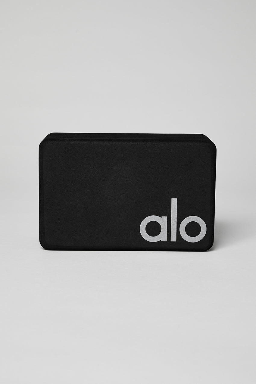 Uplifting Yoga Block - Black/Silver