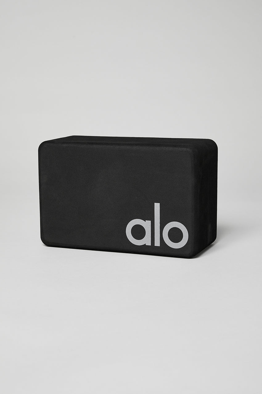 Uplifting Yoga Block - Black/Silver