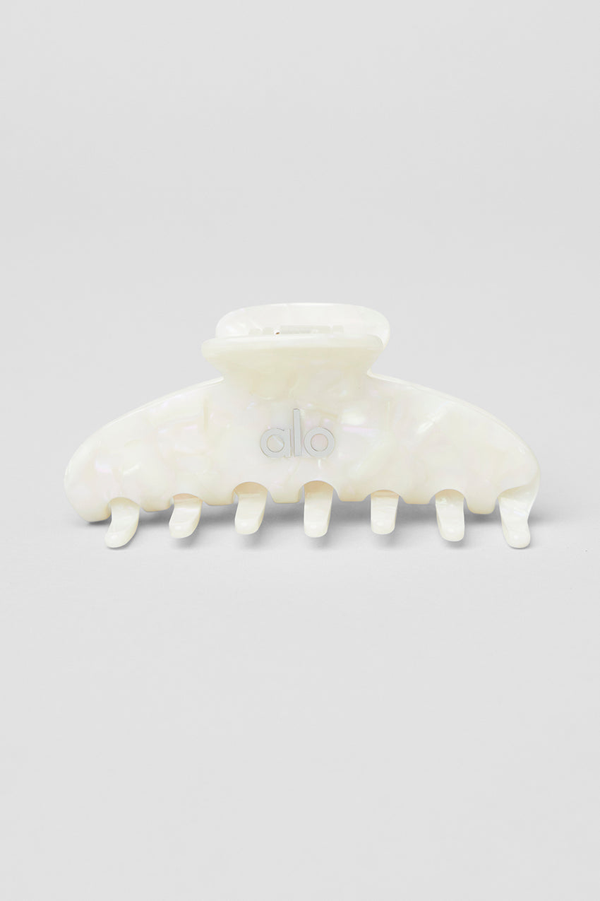 90's Claw Clip - White Pearl
