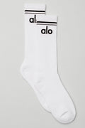 Unisex Throwback Sock - White/Black