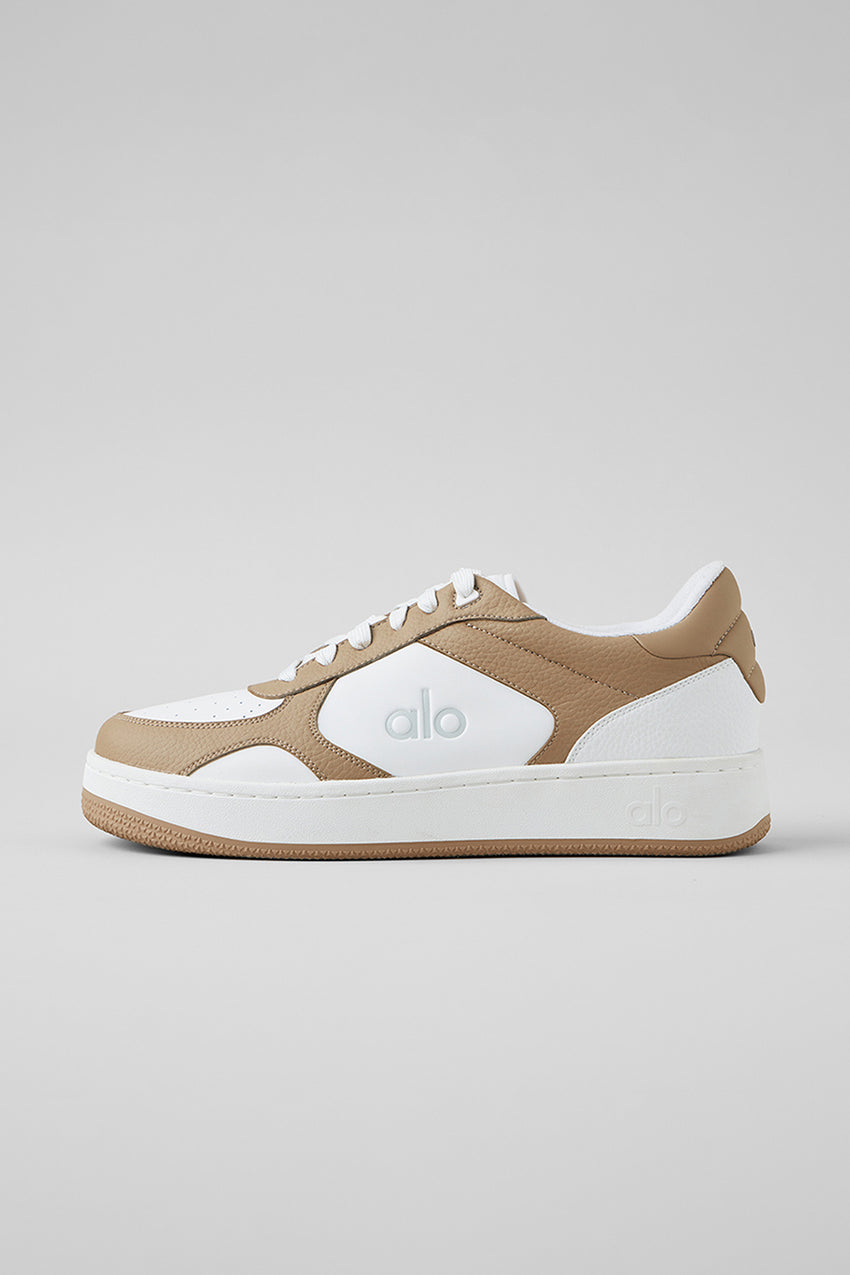 ALO Recovery Mode Sneaker - Gravel/White