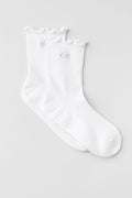 Lettuce Edge Grip Sock - White