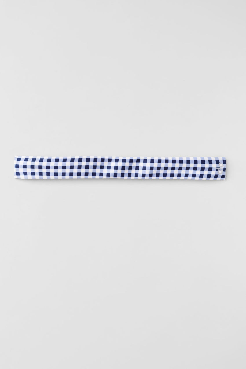 Gingham Airlift So Smooth Headband - Navy Gingham