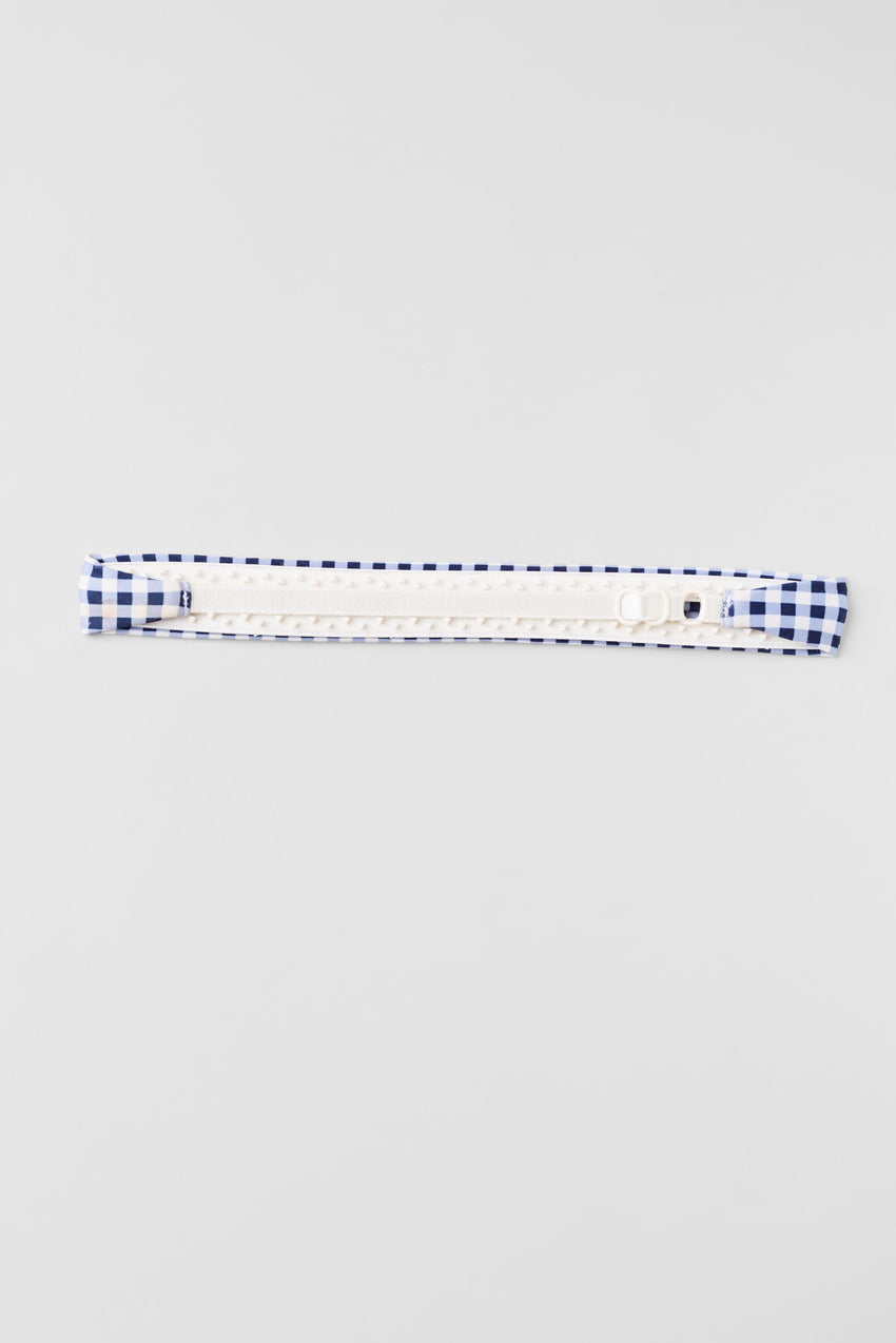 Gingham Airlift So Smooth Headband - Navy Gingham
