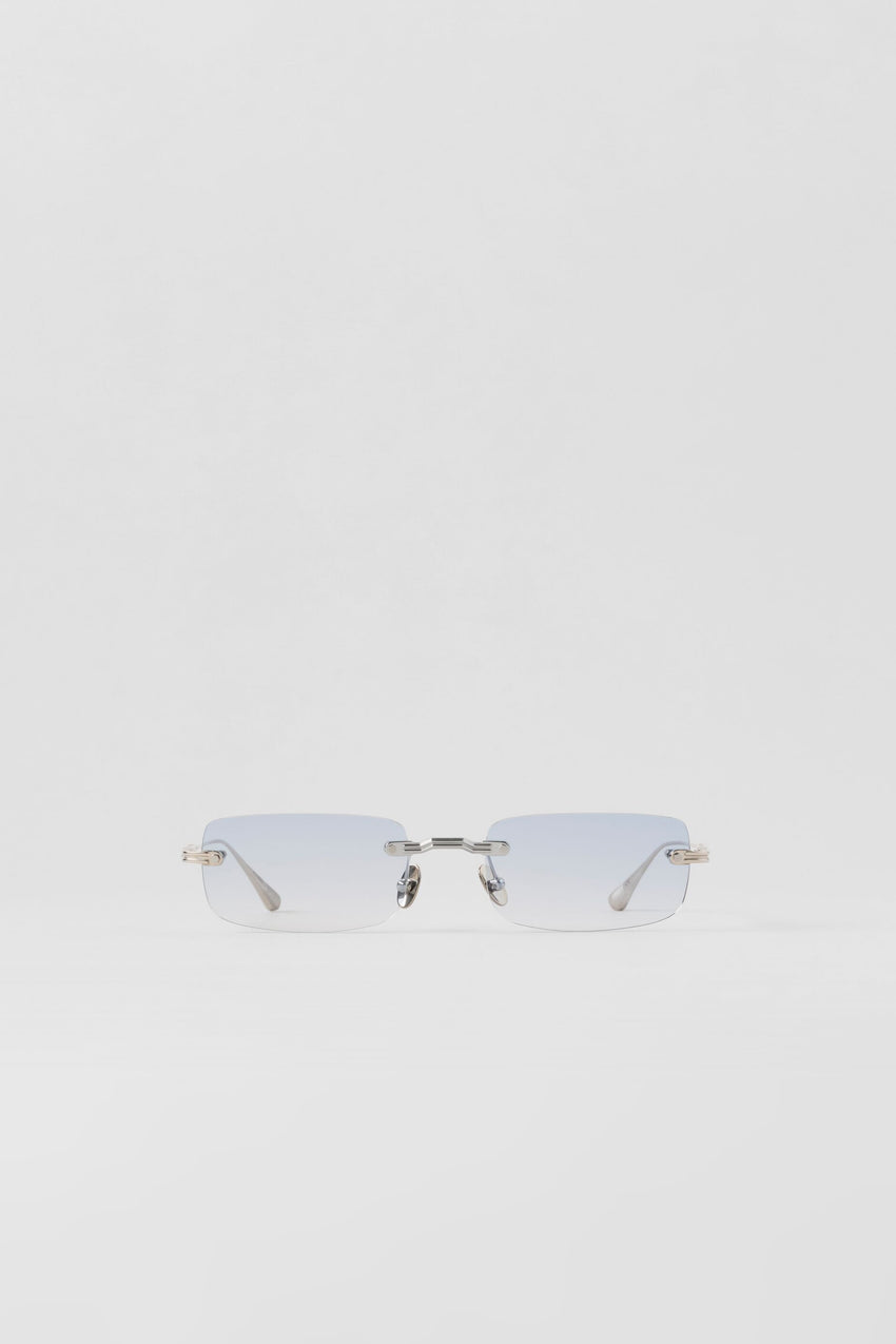 ALO Wire Frame Sunglasses - Chrome/Blue Gradient