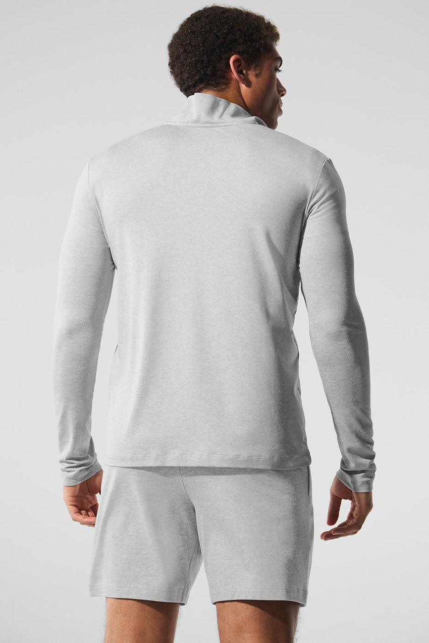 Conquer 1/4 Zip Reform Long Sleeve - Athletic Heather Grey