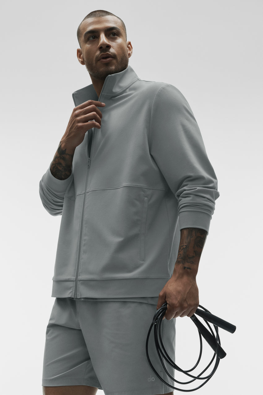 Conquer Max Mock-Neck Full-Zip - Monument