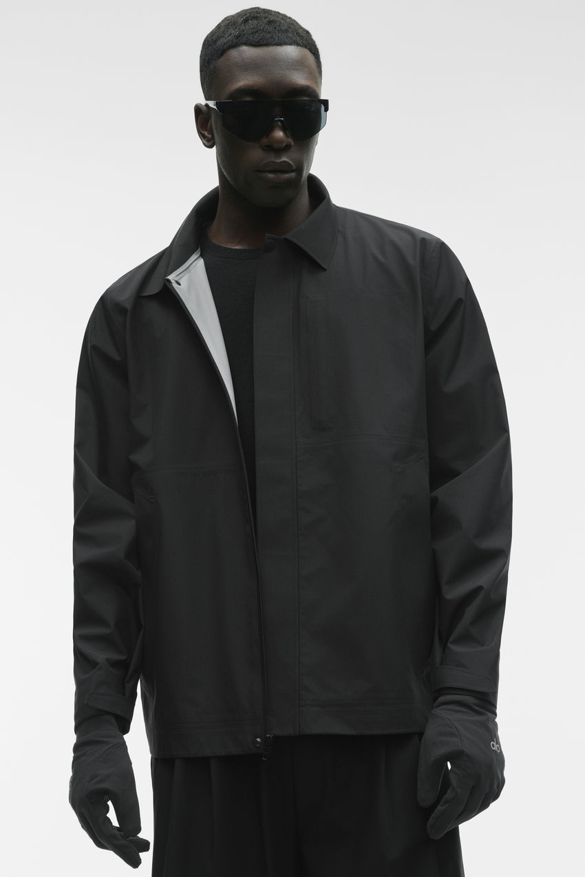Alpha Shell Overshirt - Black