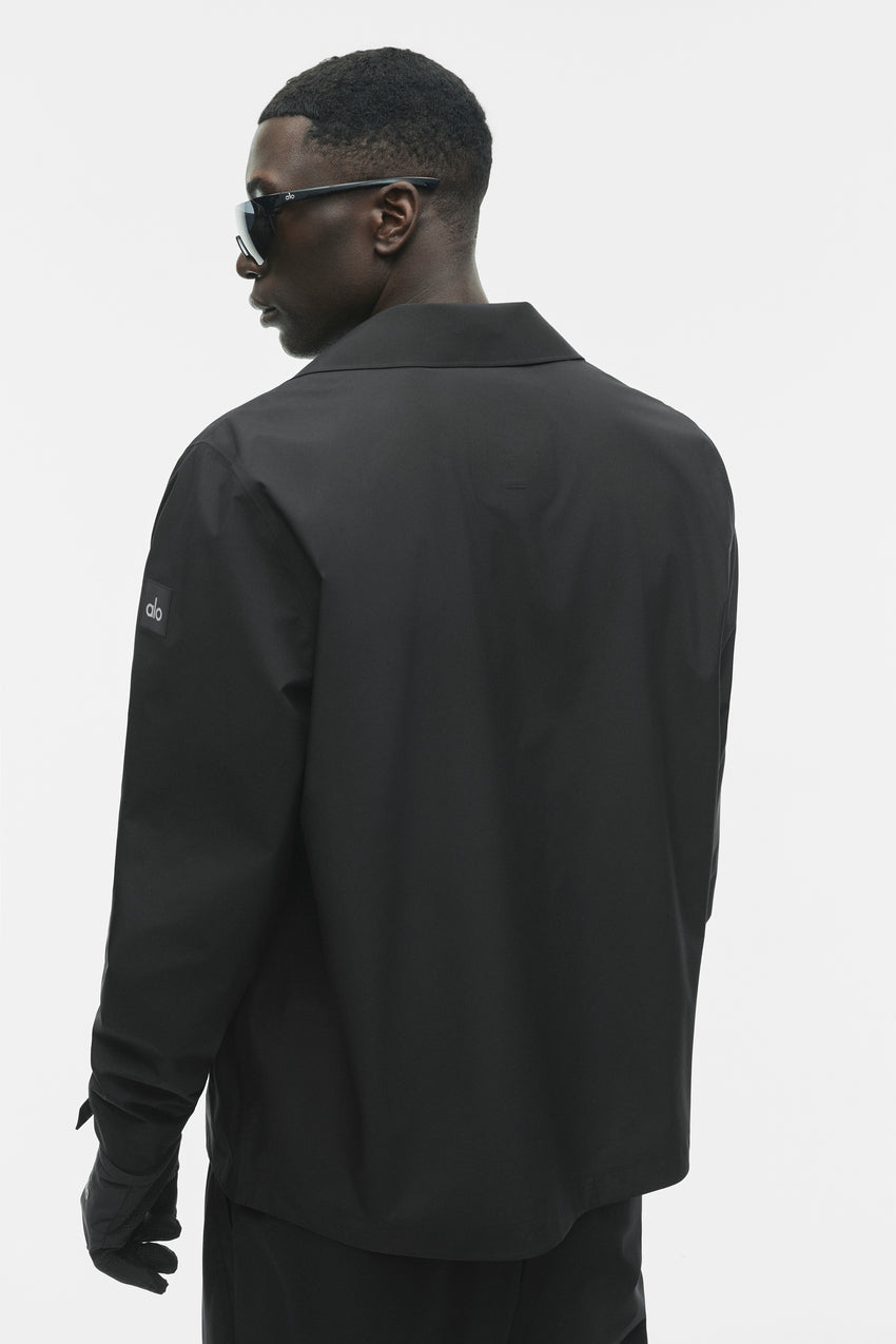 Alpha Shell Overshirt - Black