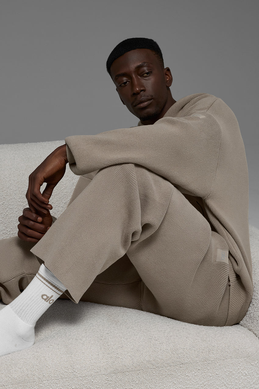 Scholar Straight Leg Sweatpant - Light Cocoa