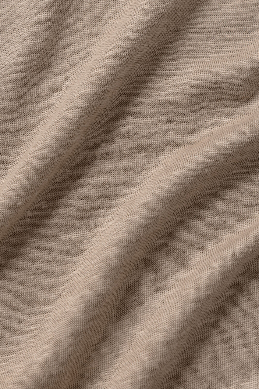7" Linen Jersey Coastal Short - Gravel