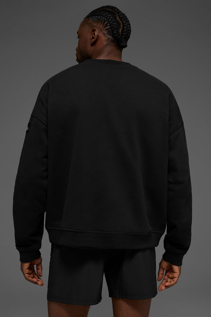 Renown Heavy Weight Crew Neck Pullover - Black