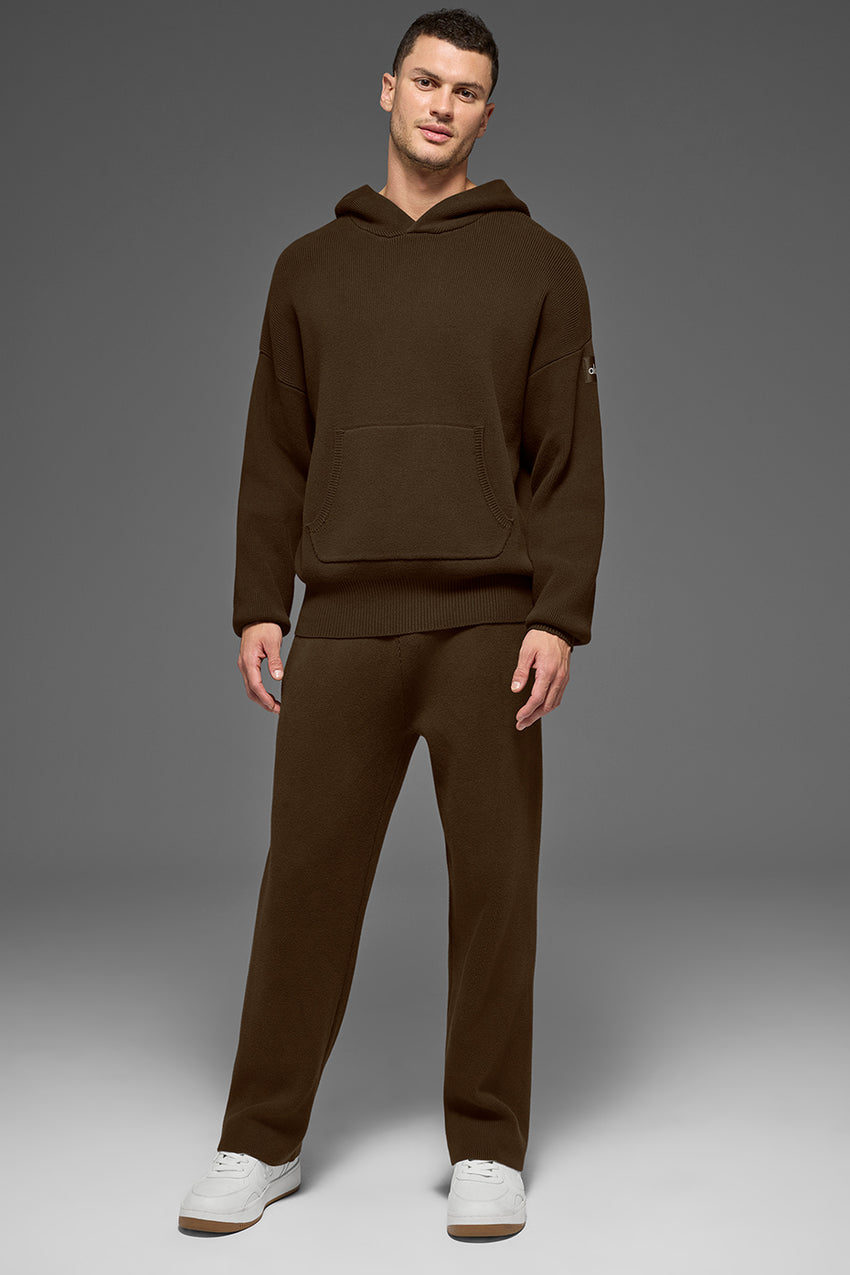 Scholar Hooded Sweater - Espresso