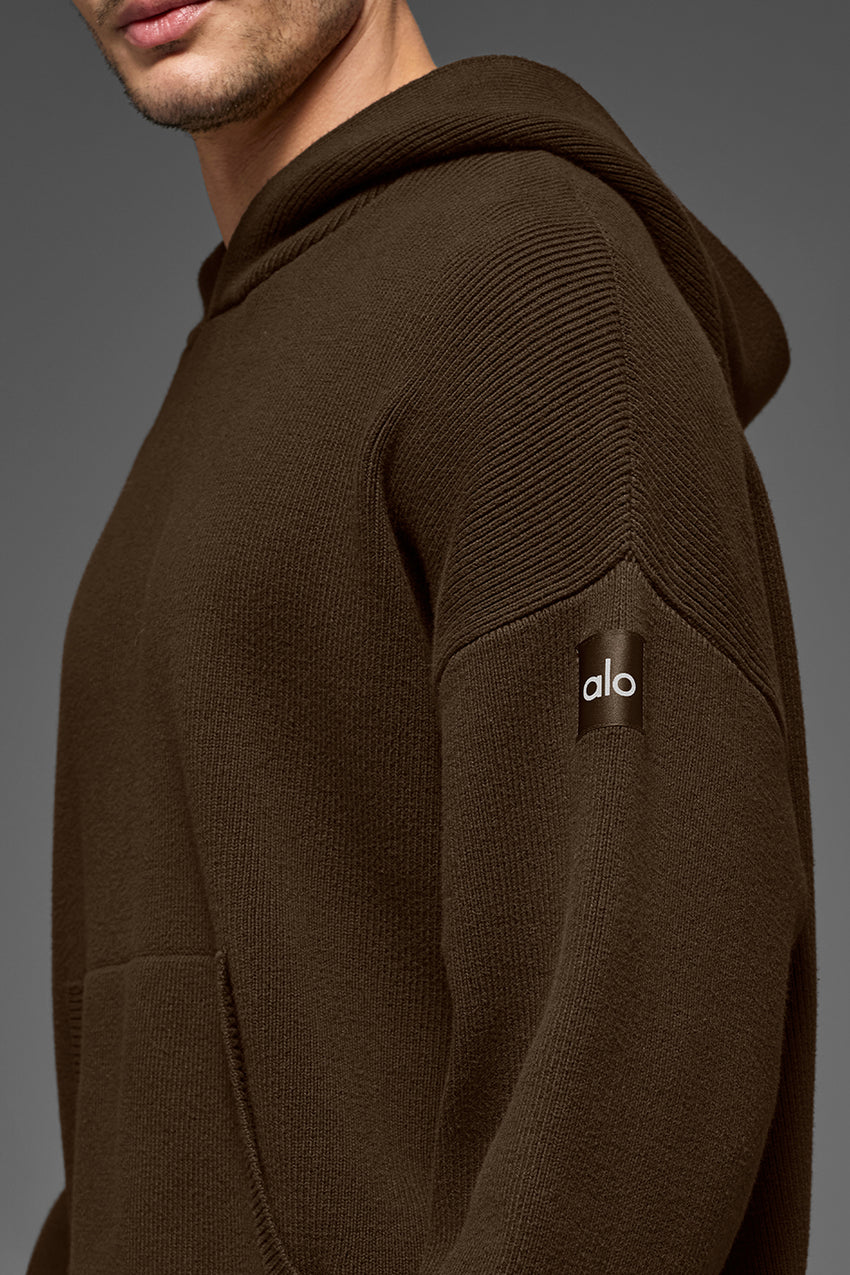 Scholar Hooded Sweater - Espresso