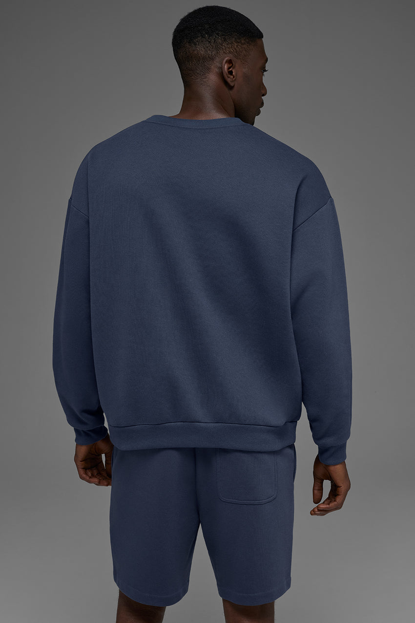 Accolade Crew Neck Pullover - Navy