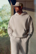 Pinstripe Hoodie - Bone Pinstripe