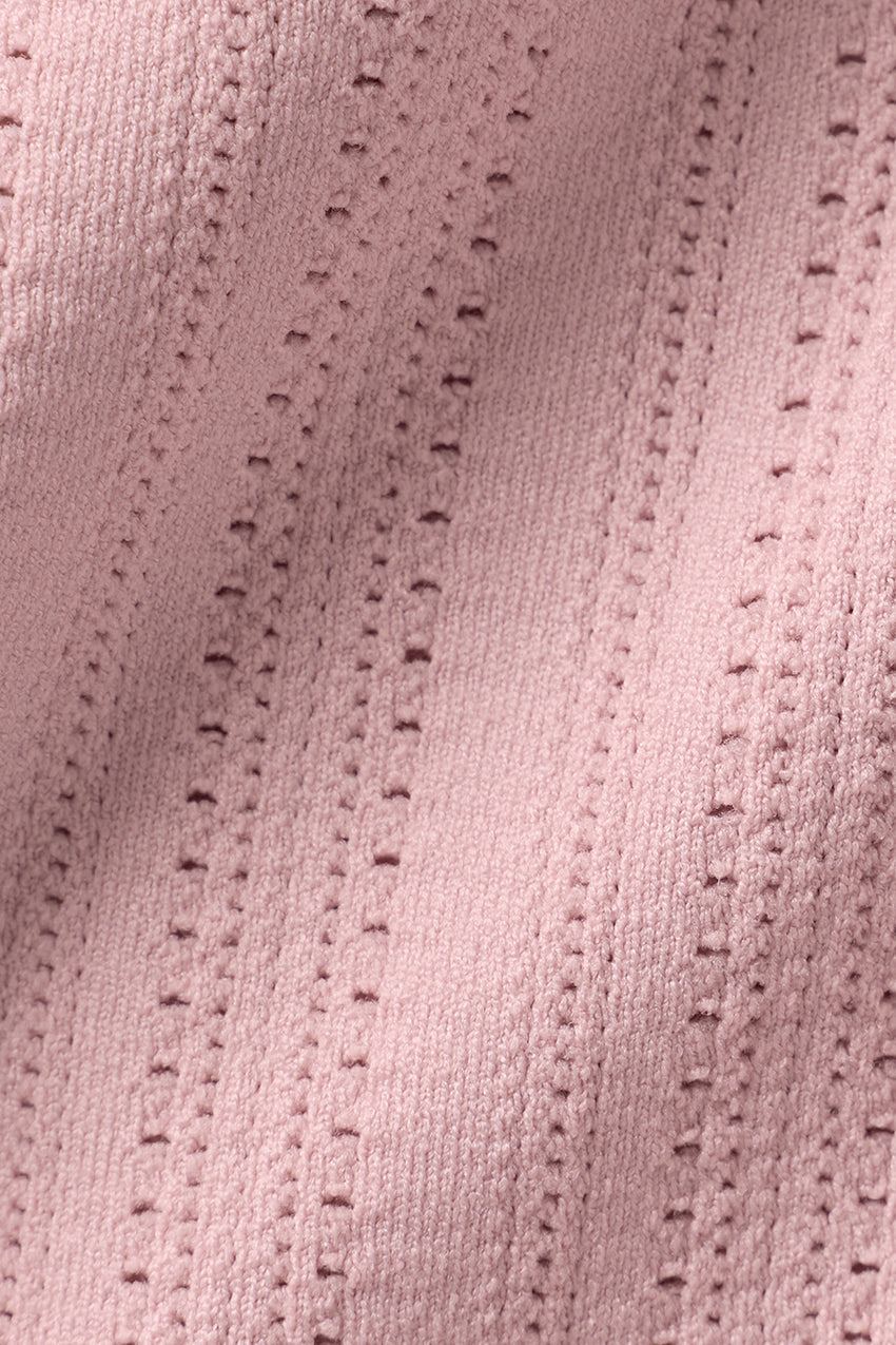 Seamless Pointelle Tank - Vintage Pink