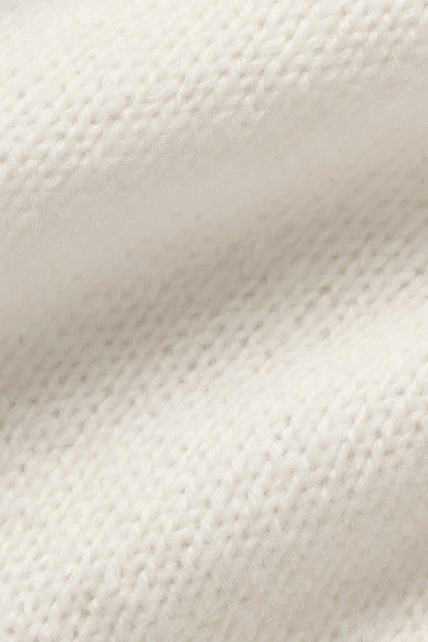 Wool Cashmere New Class Tie Cardigan - Ivory