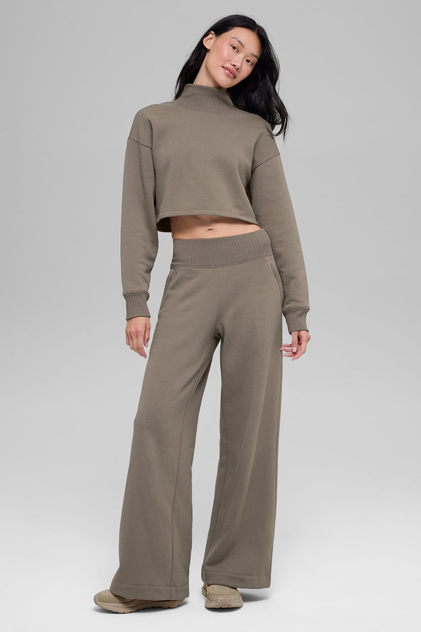 Cropped Serenity Coverup - Light Cocoa