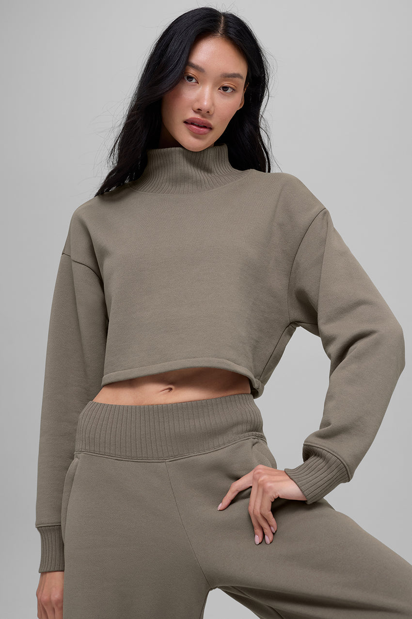 Cropped Serenity Coverup - Light Cocoa