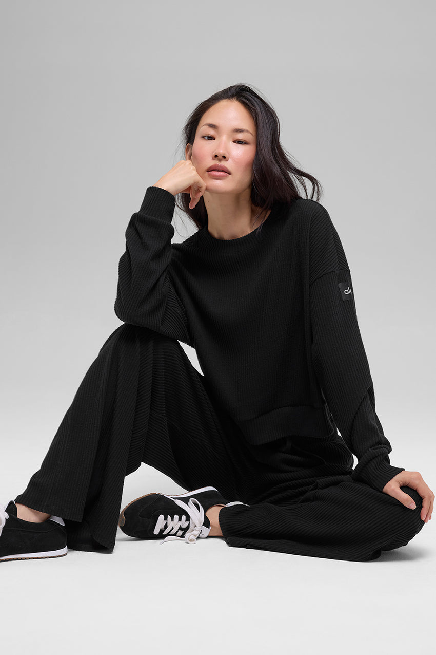 Muse Crew Neck Pullover - Black