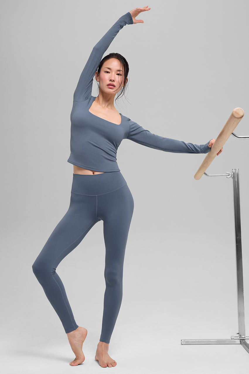 ALO Softsculpt Precision Long Sleeve - Bluestone