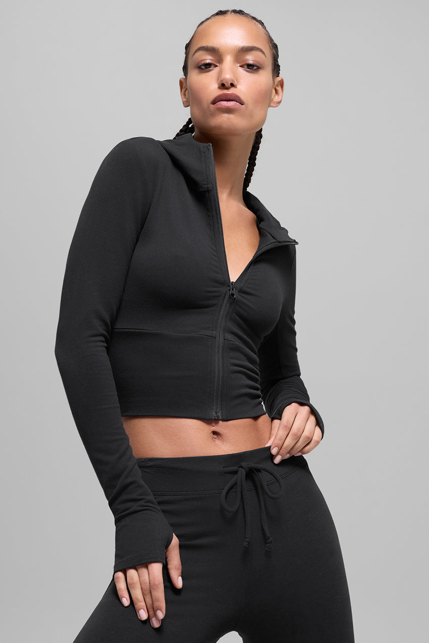 Sway Full Zip Hoodie - Black
