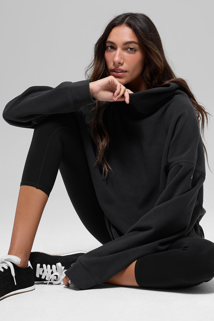 Polar Fleece Hazy Pullover - Black
