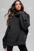 Polar Fleece Hazy Pullover - Black
