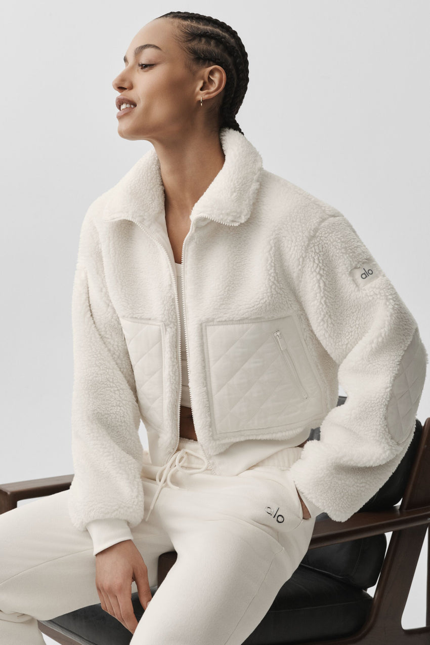 Sherpa Edge Bomber - Ivory