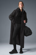 Wool Metro Long Coat - Dark Heather Grey
