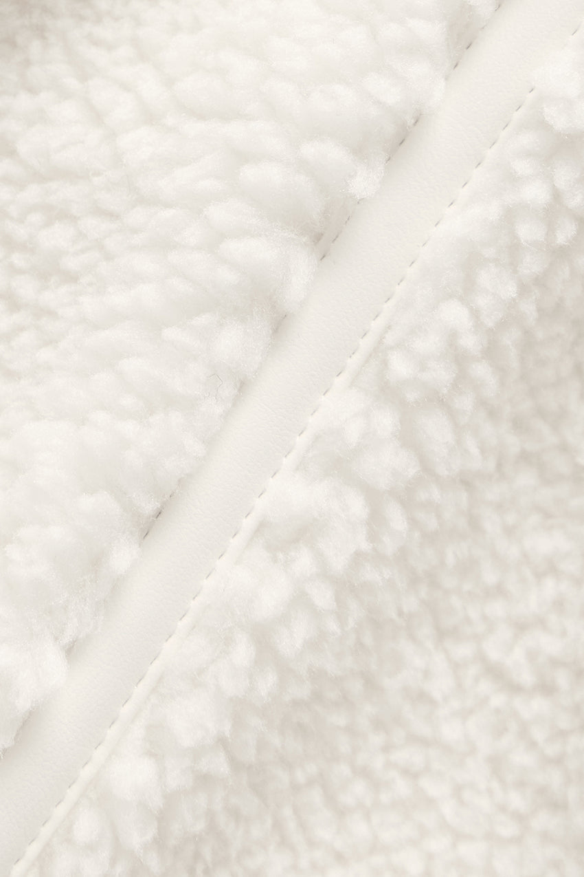 Sherpa Cropped Slope Side Jacket - Ivory