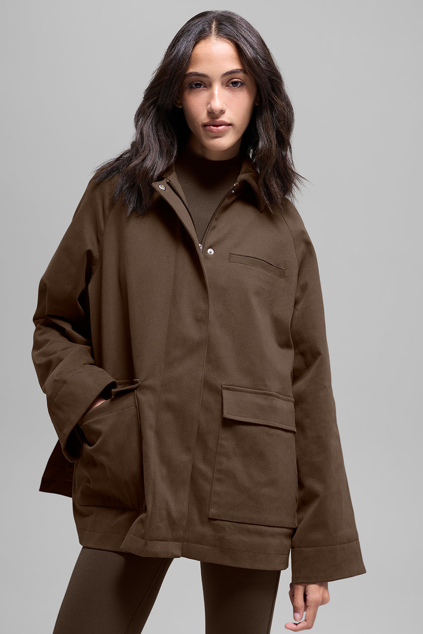 Twill Barn Jacket - Espresso