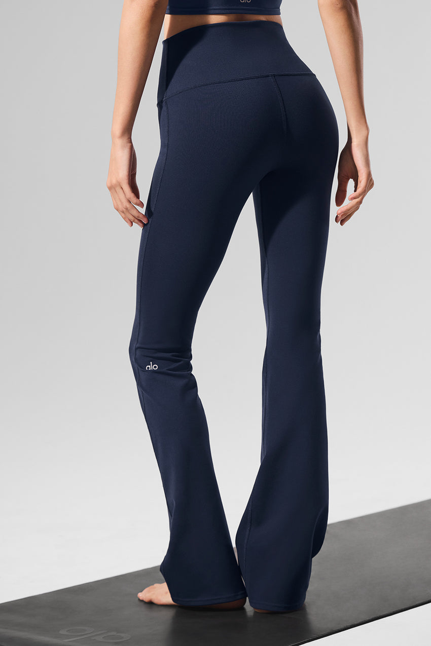 Airbrush High-Waist Bootcut Legging (Regular) - Navy