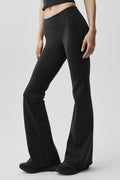 Airbrush Low-Rise Flare Legging (Regular) - Black