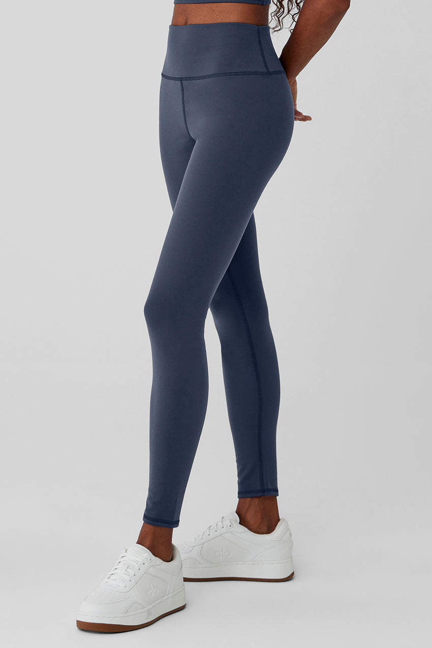 Airbrush Winter Warm High-Waist Nocturne Legging - Navy