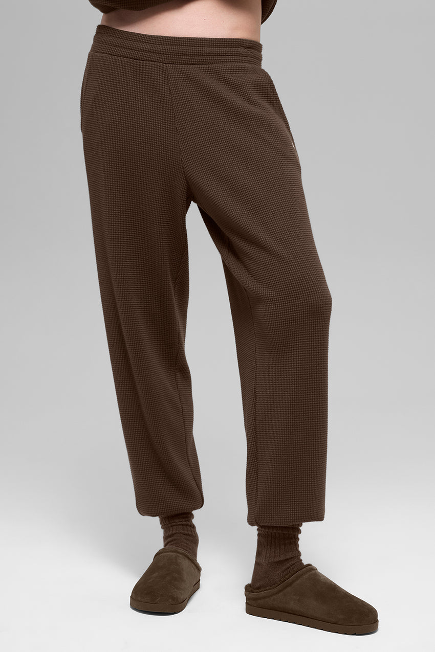 Waffle Weekend Escape Jogger - Espresso