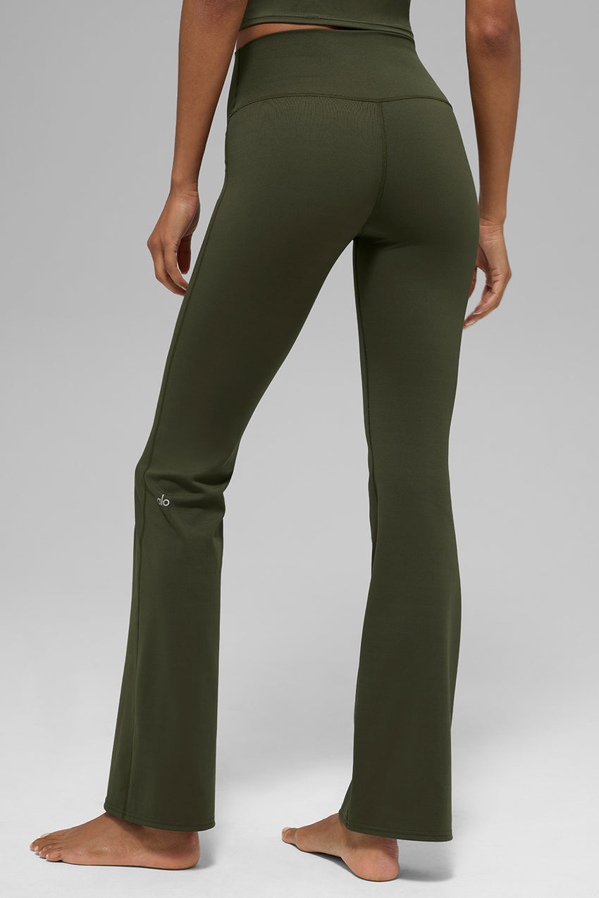 ALO Softsculpt High-Waist Bootcut Legging (Regular) - Green Olive