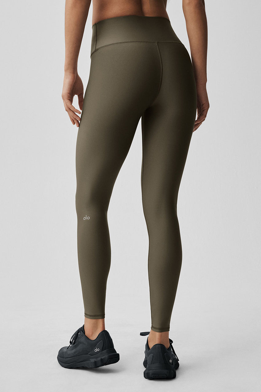 High-Waist Airlift Legging - Olive Tree
