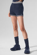 Tennis Club Sweater Knit Hot Short - Navy/Ivory