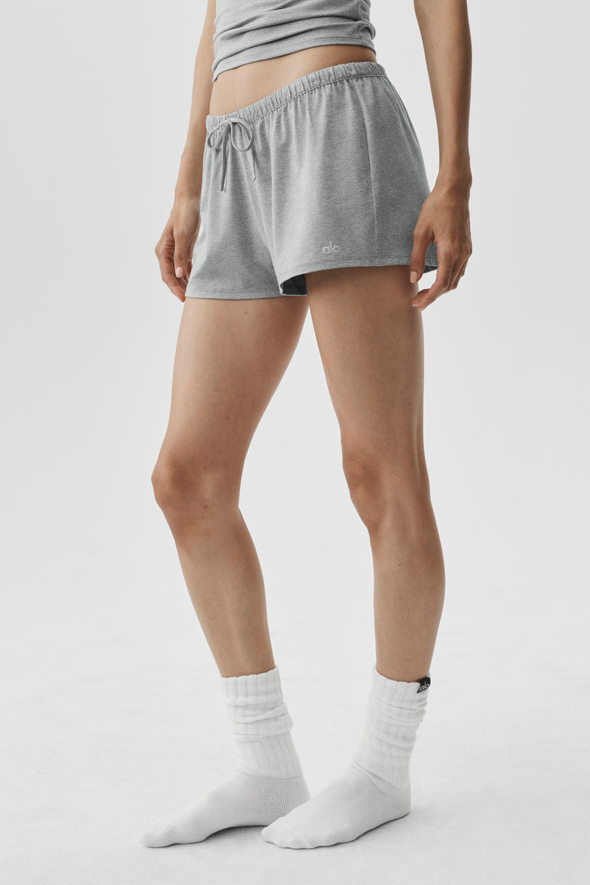Alosoft Low-Rise Finesse Short - Vintage Athletic Heather