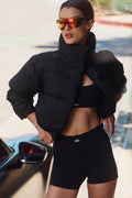 3" Airbrush High-Waist Aura Short - Black