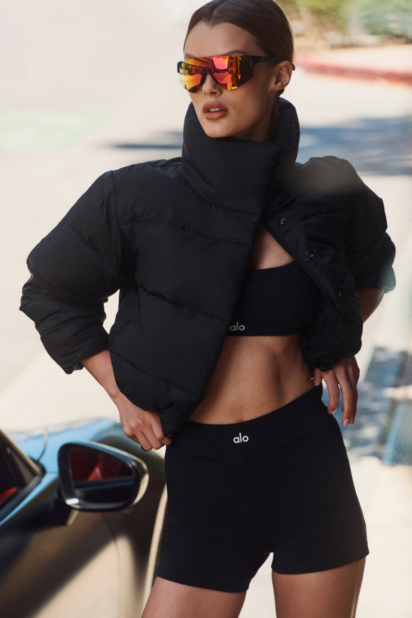 3" Airbrush High-Waist Aura Short - Black