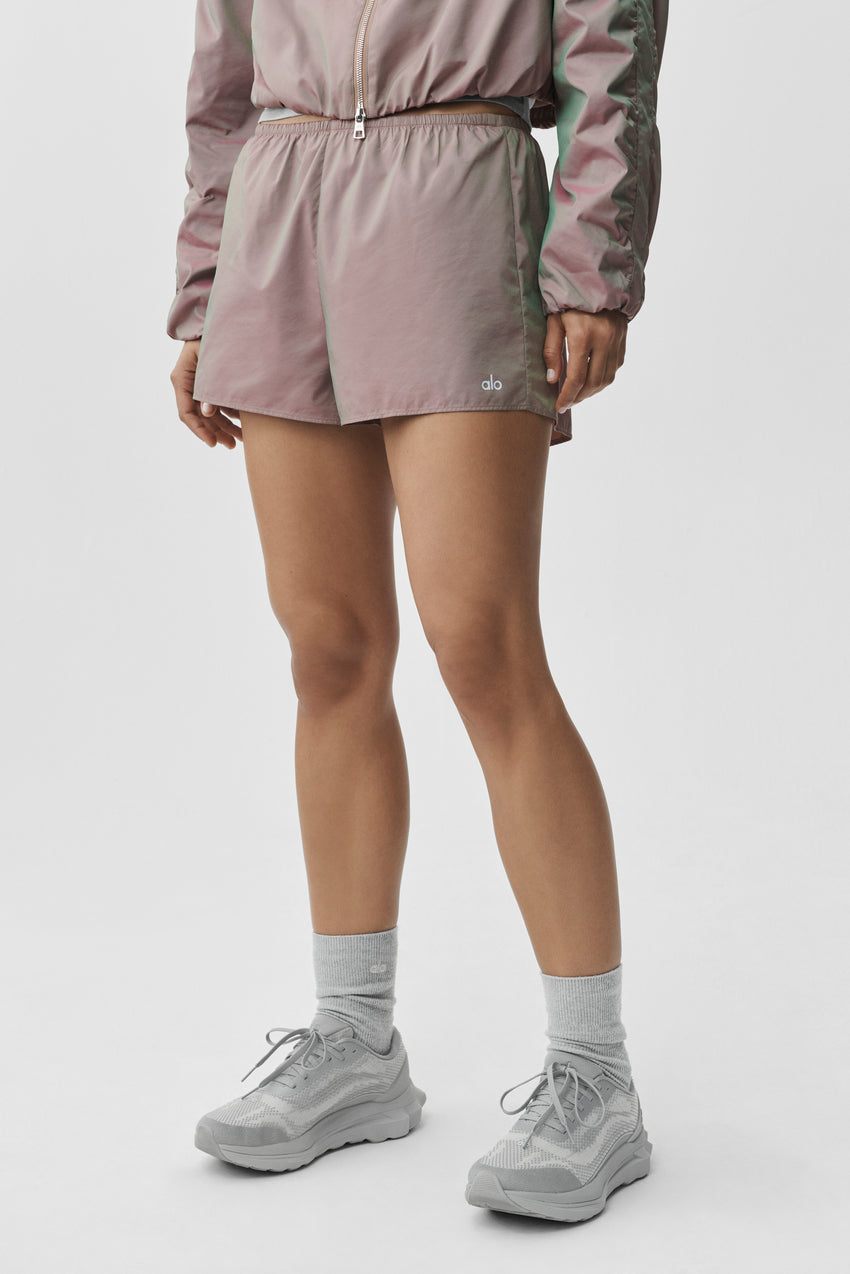 High-Waist Prismatic Short - Pink Moonlight