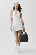 Airbrush Lock In Tennis Dress - White