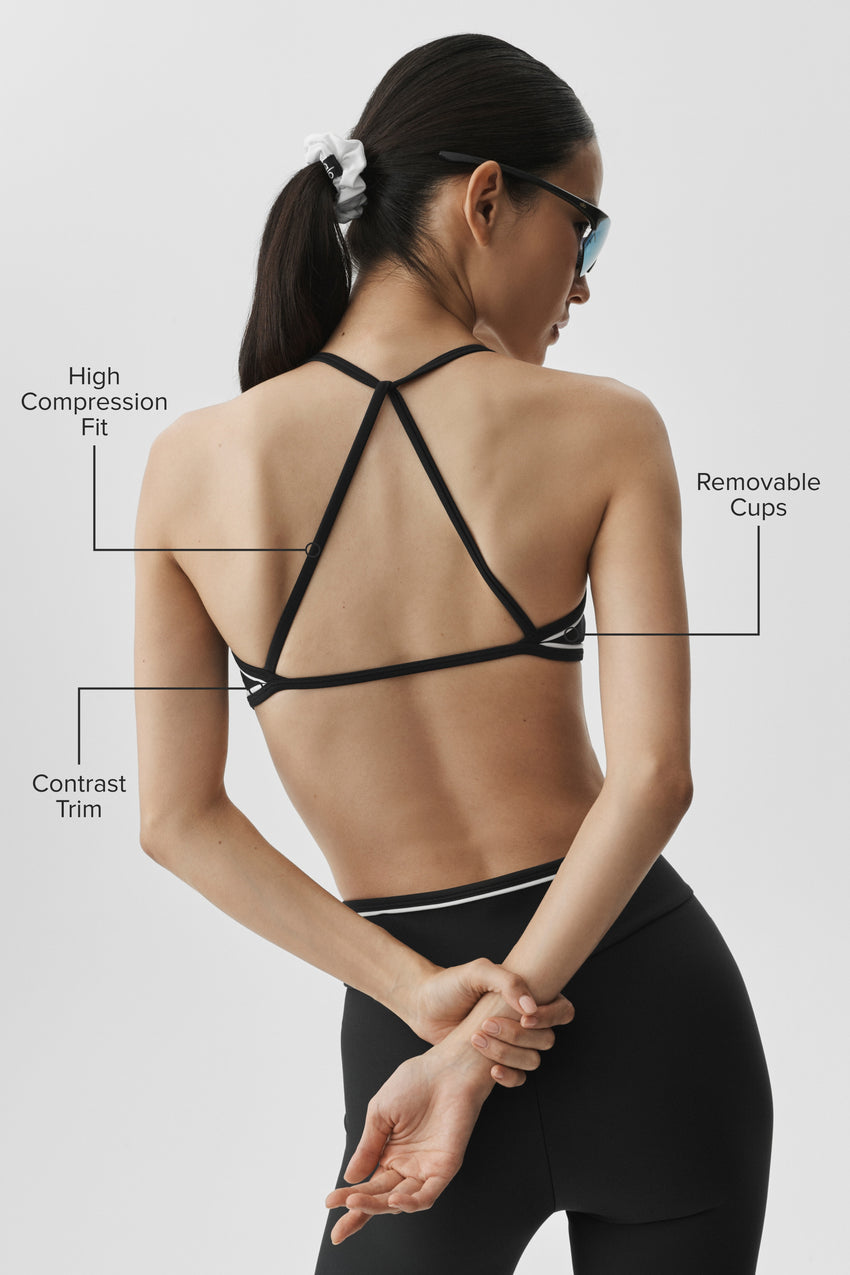 Airlift Trifecta Bra - Black/White